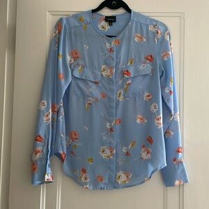 Who What Wear Floral Blouse